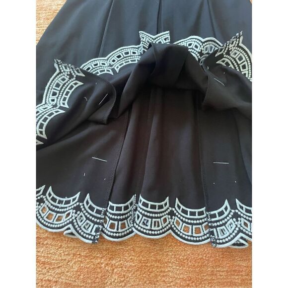 NWOT TALBOTS EMBROIDERED PONTE FIT & FLARE DRESS - Picture 5 of 10